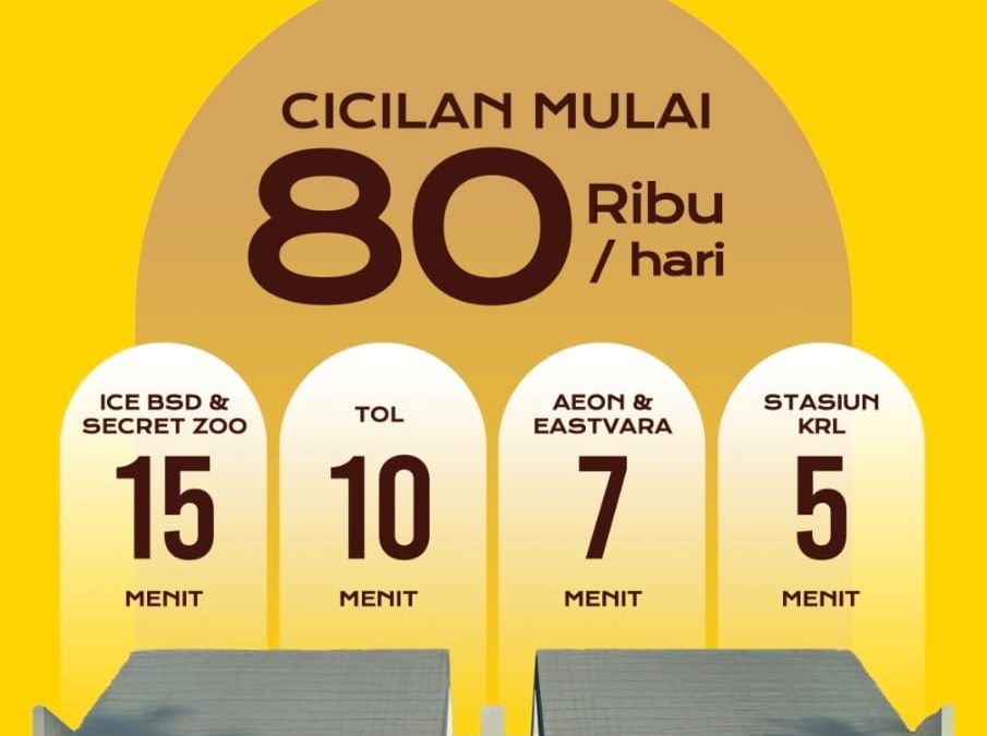 Rumah 2 Kamar Dekat BSD Cicilan Hanya 80 Ribuan per Hari